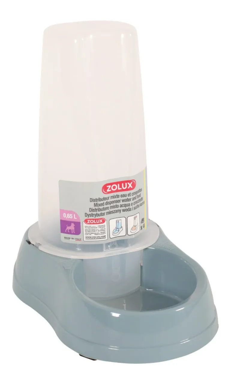 Distributeur mixte antidérapant bleu acier 650 ml ZOLUX