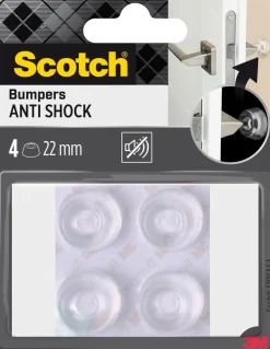 Dôme amortisseur rond adhésif translucide Ø22mm (x4)