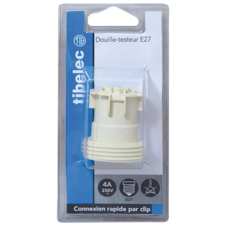 Douille de chantier E27 à connexion rapide