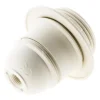 Douille E27 nylon blanc + 1 bague