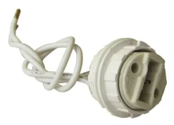 Douille G9 filetée + bague pour halogène 2A 250V