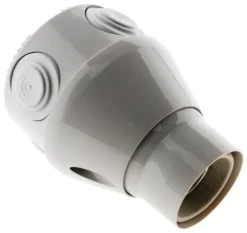 Douille orientable E27 résine gris