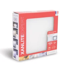 Downlight carré 1650lm bague blanc/noir encastrable IP20 CCT