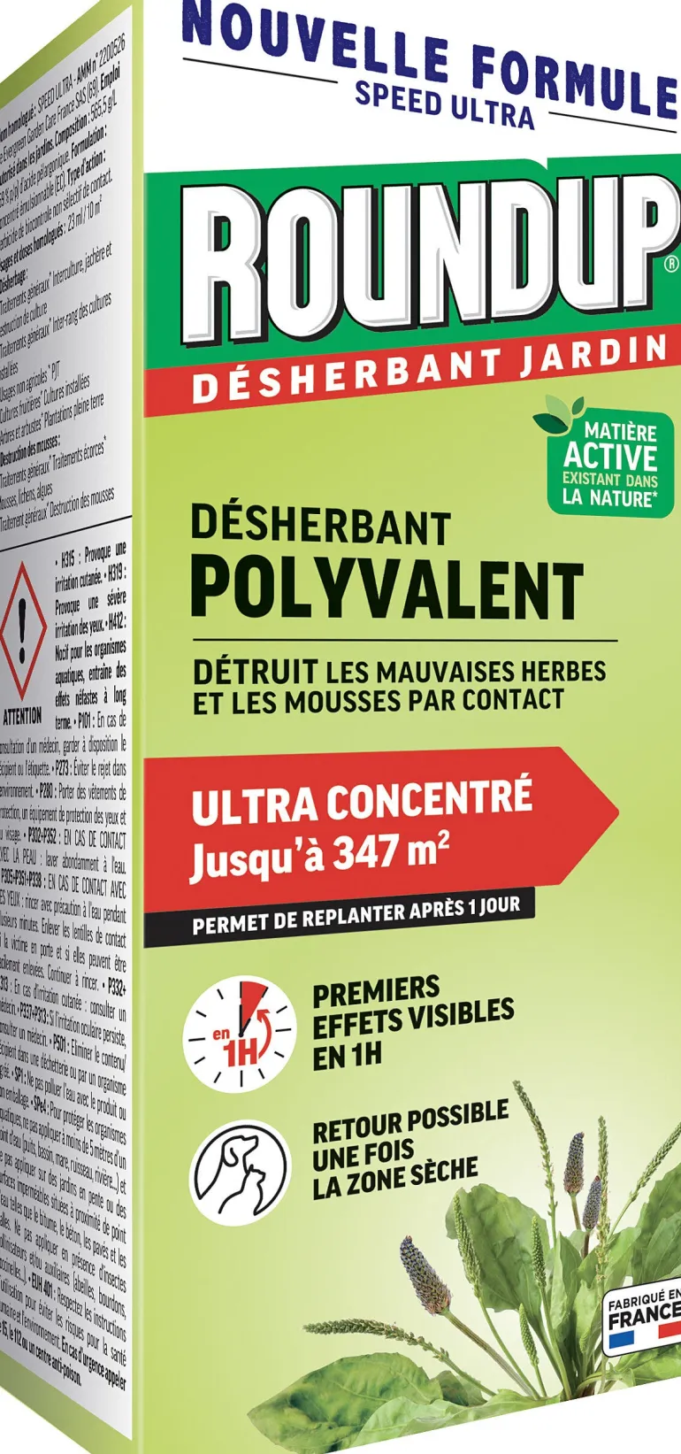 Désherbant Concentré Polyvalent 800 mL ROUNDUP