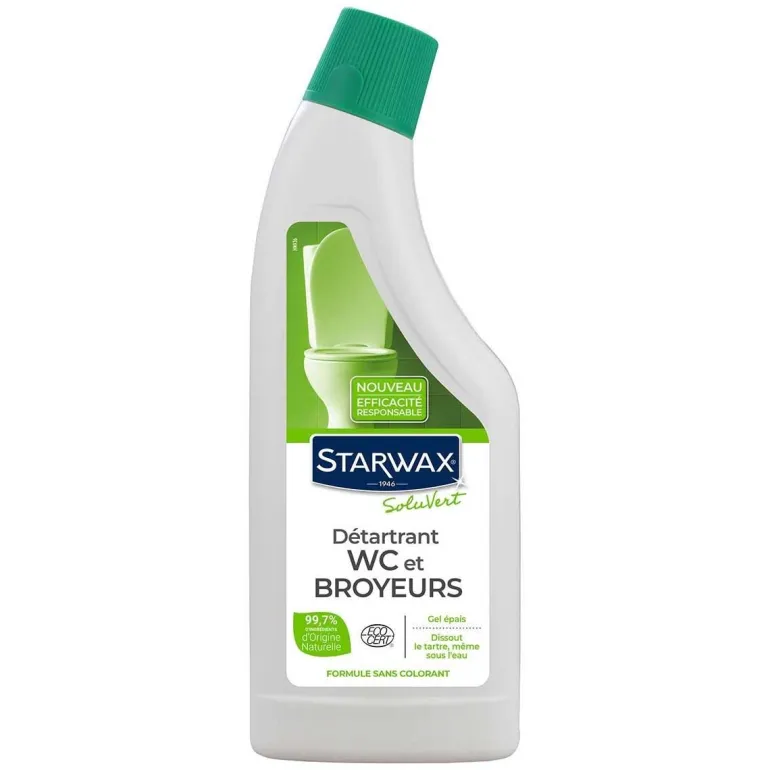 Détartrant en gel pour WC et broyeurs 750ml STARWAX