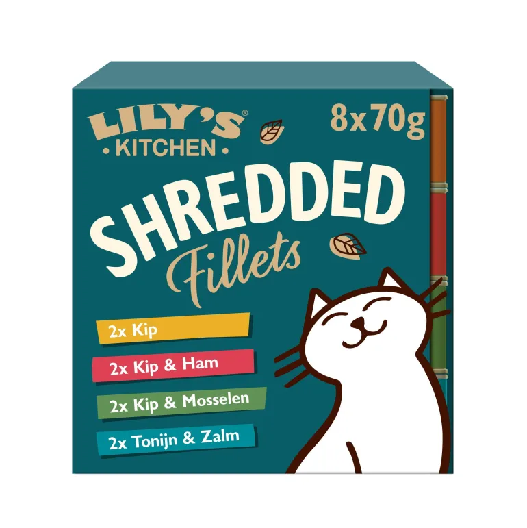 Effiloché en bouillon pour chat - sans céréales 8x70g