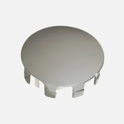 Embout plat finition nickel brossé pour main courante murale
