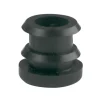 Embout entrant pour tube penderie rond Ø19mm noir (x4)