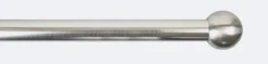 2 embouts boule Ø 28 mm nickel mat BOULET
