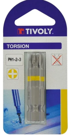 3 Embouts de vissage PHI N°1-2-3 L.25mm