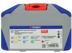 23 embouts torsion,5 noix de serrage Ø 6 13mm, 1 pote-embout