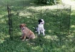 Enclos pour chiots/petits animaux 8 éléments Ø143cm