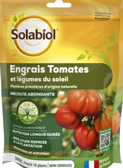 Engrais tomates et légumes fruits 500g SOLABIOL