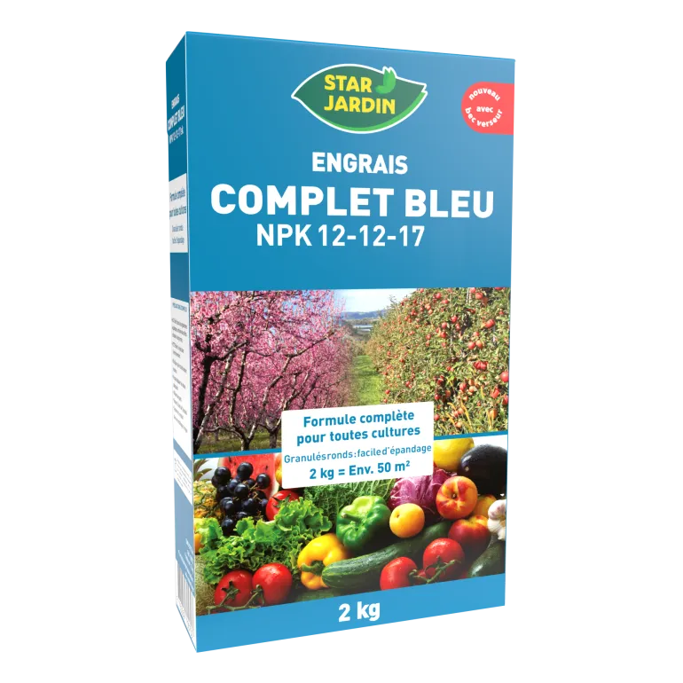 Engrais complet bleu NPK 12-12-17SK - 2kg