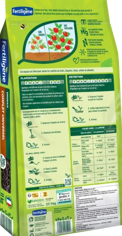 Engrais complet légumes, fruits et fleurs 11 kg