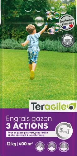 Engrais gazon 3 actions sac de 12 kg TERAGILE