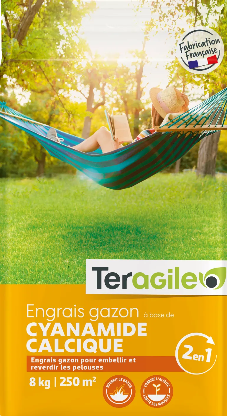 Engrais gazon à base de Cyanamide Calcique 8kg TERAGILE
