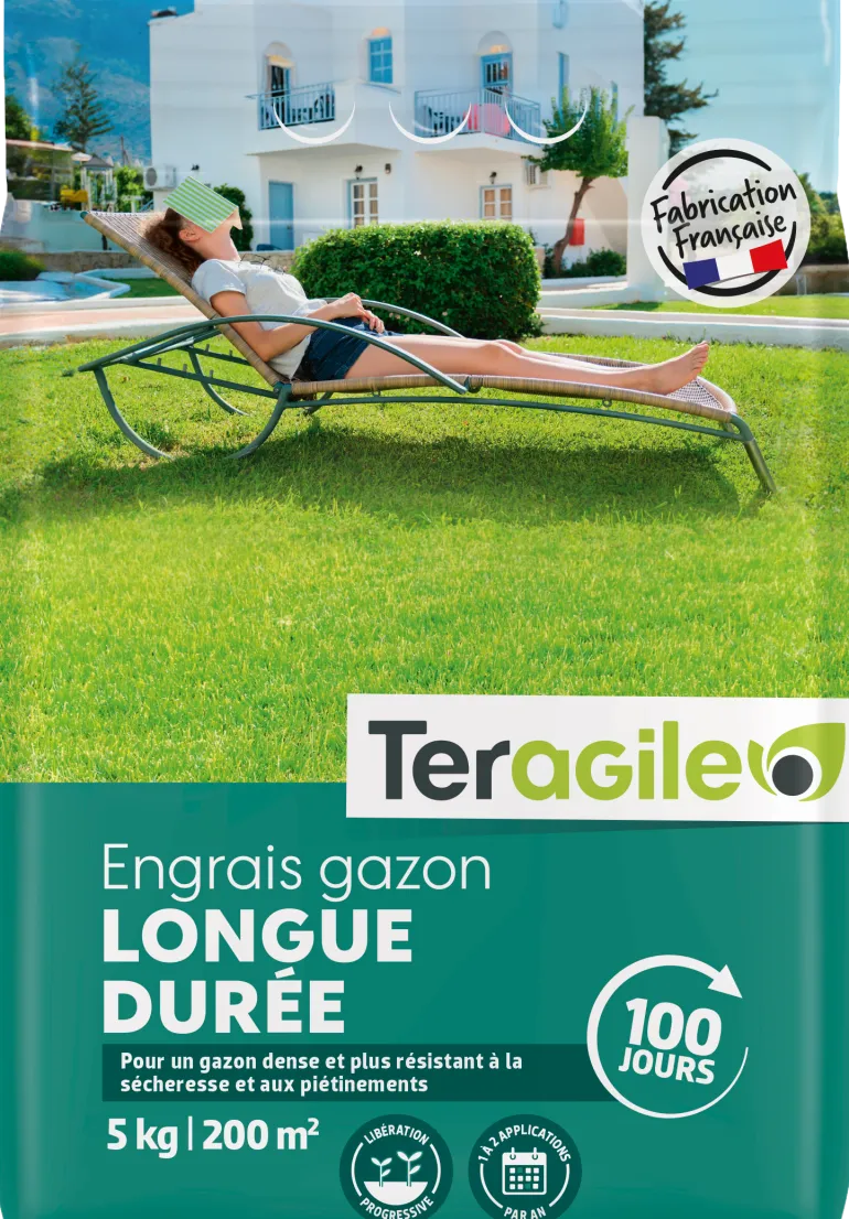 Engrais gazon longue durée sac de 5 kg TERAGILE