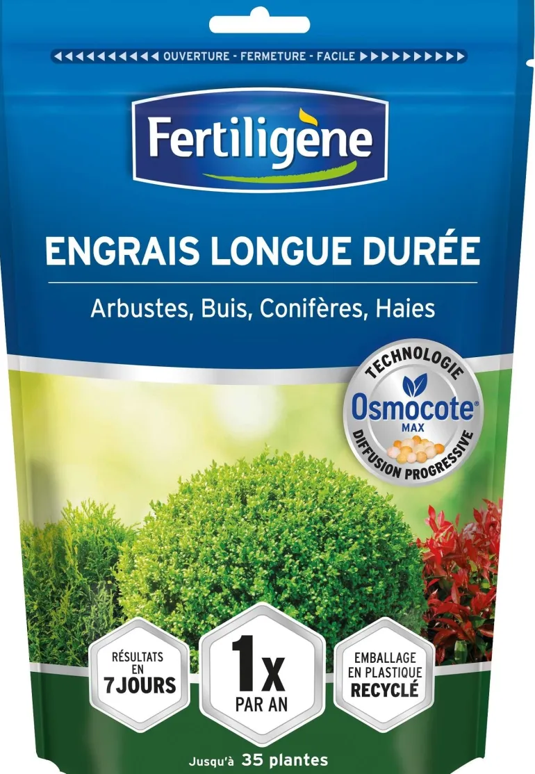 Engrais Osmocote Arbustes, Buis, Conifères, Haies 700g