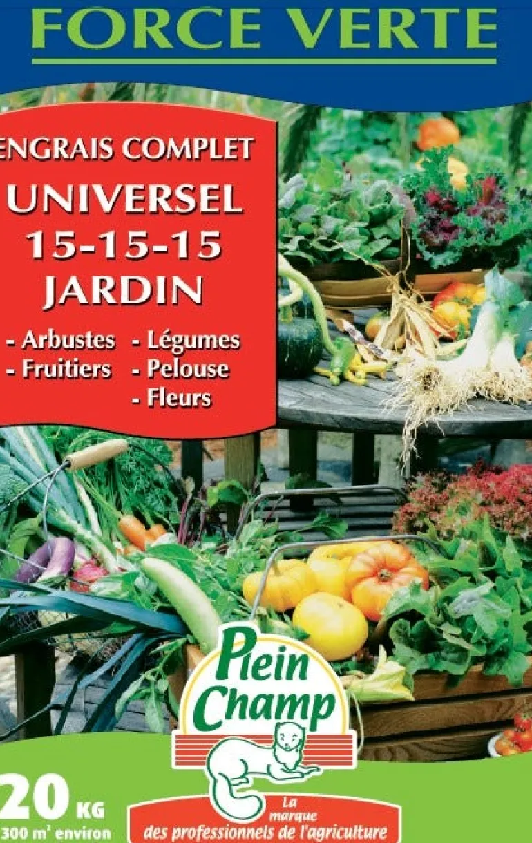 Engrais universel jardin Force Verte 20kg