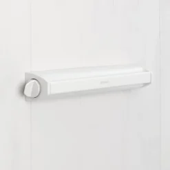 Enrouleur de cordes à linge 22m blanc
