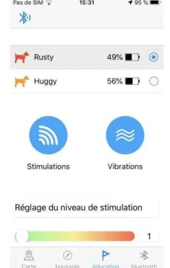 Ensemble Canicom GPS (Télécommande + collier) NUM'AXES