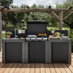 Ensemble Cuisine Classic 3 modules gris cargo ENO