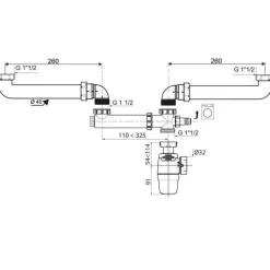 Ensemble double vasque lavabo neo air WIRQUIN