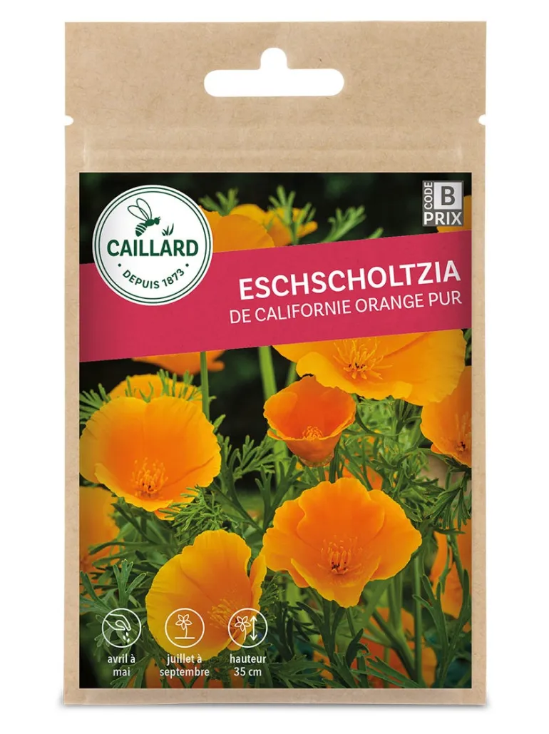 Eschscholtzia de Californie Orange Pur 2g CAILLARD