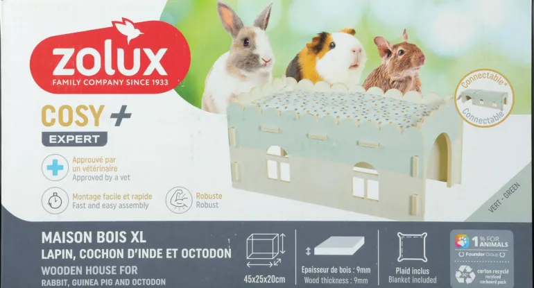 Extension pour maison Cosy en bois lapin ZOLUX
