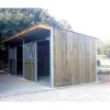 Extension abri prairie SP 3,09x3,18 m bardage/bac acier bdx