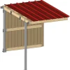 Extension abri prairie SP 2,20x3,18 m planche/bac acier bdx