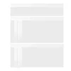 Façade Artika laquée blanc Ral9003 713x600mm 3 tiroirs