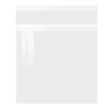 Façade Artika laquée blanc Ral9003 713x600mm 1tiroir 1 porte