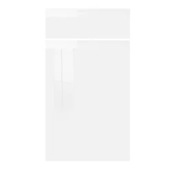 Façade Artika laquée blanc Ral9003 713x400mm 1tiroir 1 porte