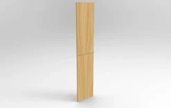 Façade 2 portes bois pour colonne Steel AURLANE
