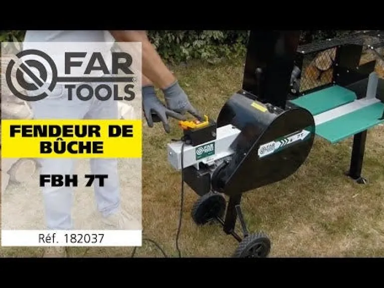 Fendeur de bûche horizontal 7T 1050 W FARTOOLS