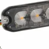 Feu de pénétration 3 LED 12/24V orange extra plat