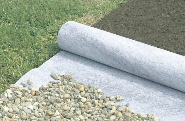 Feutre polyester allées et terrasses GEOTEX gris 1x25m