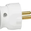 Fiche 2 pôles 16A extra plat blanc