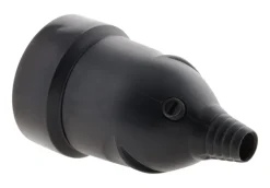 Fiche femelle 16A 2 pôles + terre noir NF