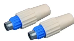 2 fiches coaxiales OPTEX mâle 9.52mm