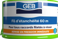 Fil d'étanchéité 100 % PTFE 60m GEB