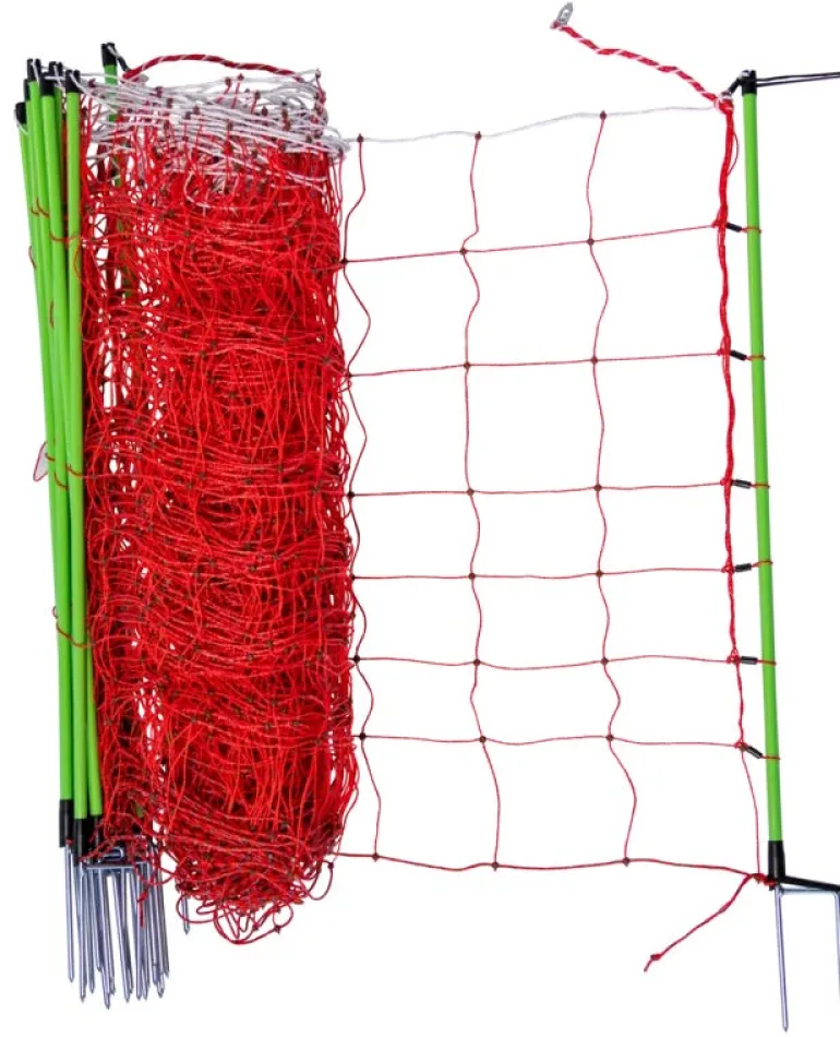 Filet électrifié Tornado XL, Piquets double pointe 50x0,90m