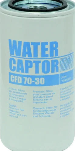 Filtre à gasoil à absorption d'eau 70 l/min 30μ femelle 3/4"