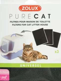 Filtre pour maisons de toilette 15x19,5cm (x3) ZOLUX