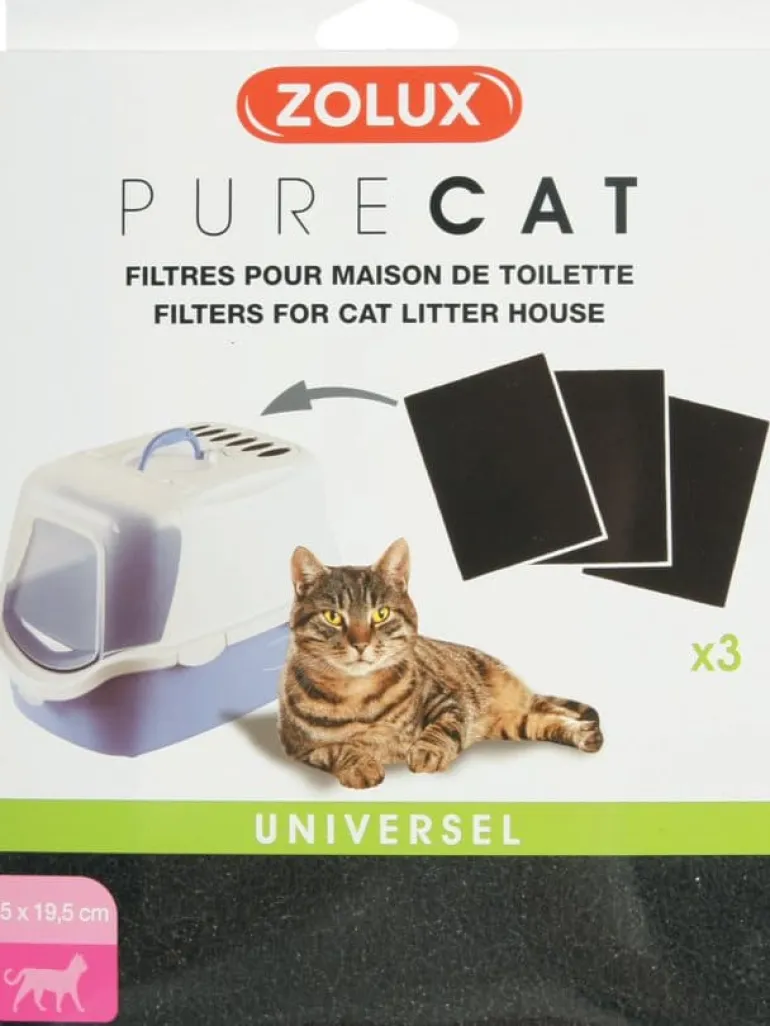 Filtre pour maisons de toilette 15x19,5cm (x3) ZOLUX