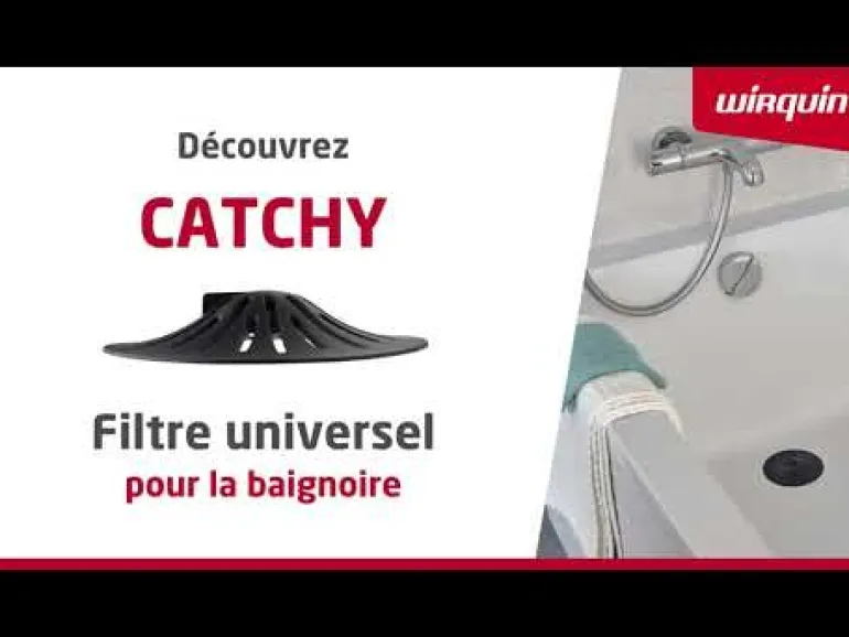 Filtre universel Catchy baignoire/douche/lavabo/évier gris