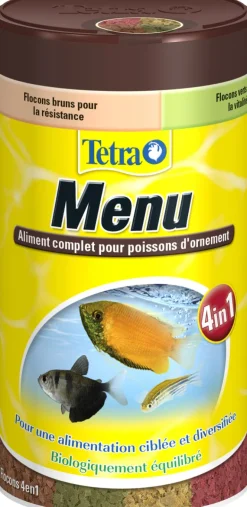Flocons 4 en 1 pour poissons d'ornement Tetra Menu 250ml