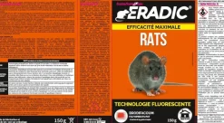 Flu'operats pat raticide canadien 150 g ERADIC